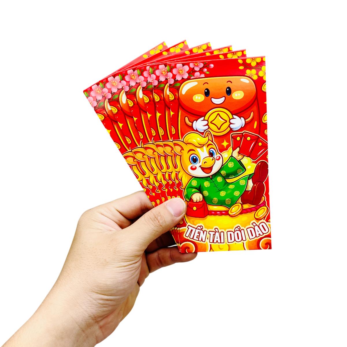 Bộ 6 Bao Lì Xì Tết Bính Ngọ 2026 - Teenage - Mẫu 46