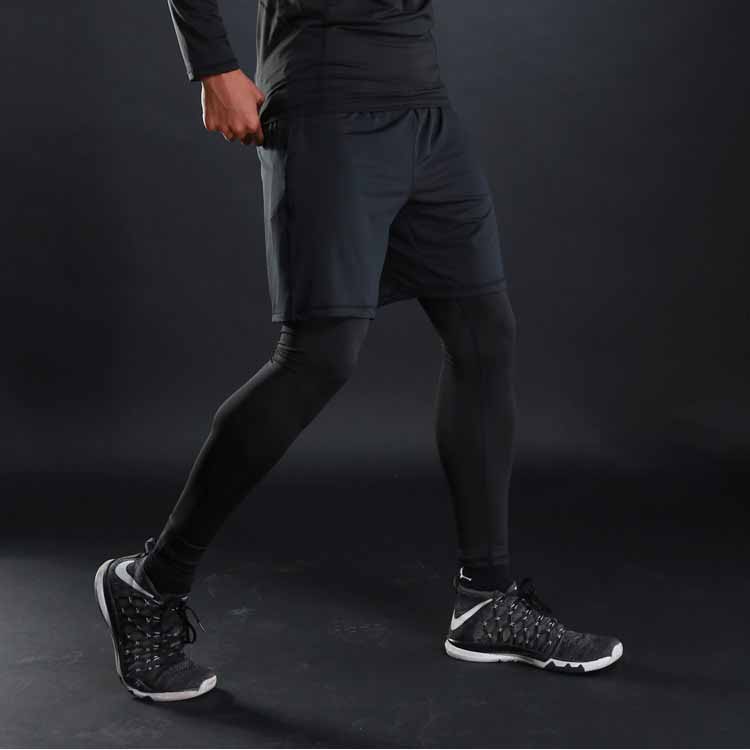 Set 2 in 1 Quần đùi gym nam, Quần legging nam, Quần tập gym nam - Thích hợp tập gym, đá bóng, chạy bộ, bóng rổ hoặc giữ ấm cơ thể - Quần tập gym nam chất liệu thun lạnh cao cấp ôm body (SP005)