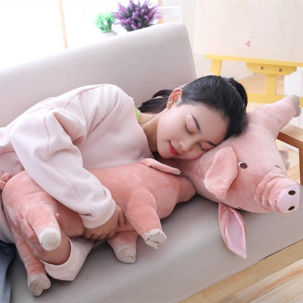 Gấu bông gối ôm heo béo ú - Thú nhồi bông chú Heo Béo ú tai to mõm dài siêu kute/heo đồ chơi sang trọng búp bê lớn