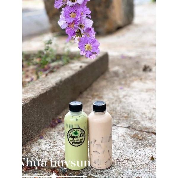 Chai Nhựa Đựng Trà Sữa 330ml -500ml Đã Kèm Nắp