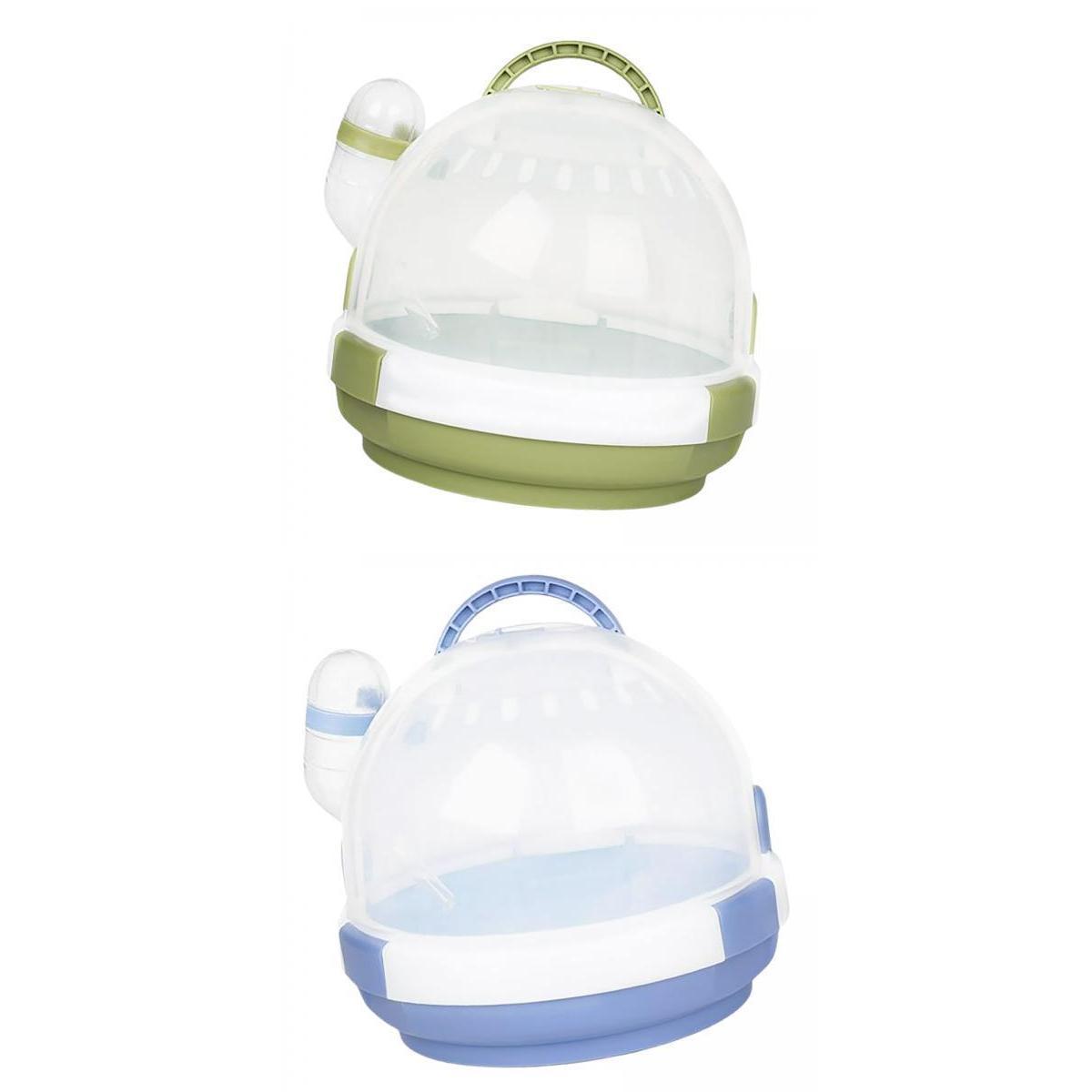 2 PCS Dwarf Hamster Carrier Travel Cage Pet Supplies for Hedgehog Parrots