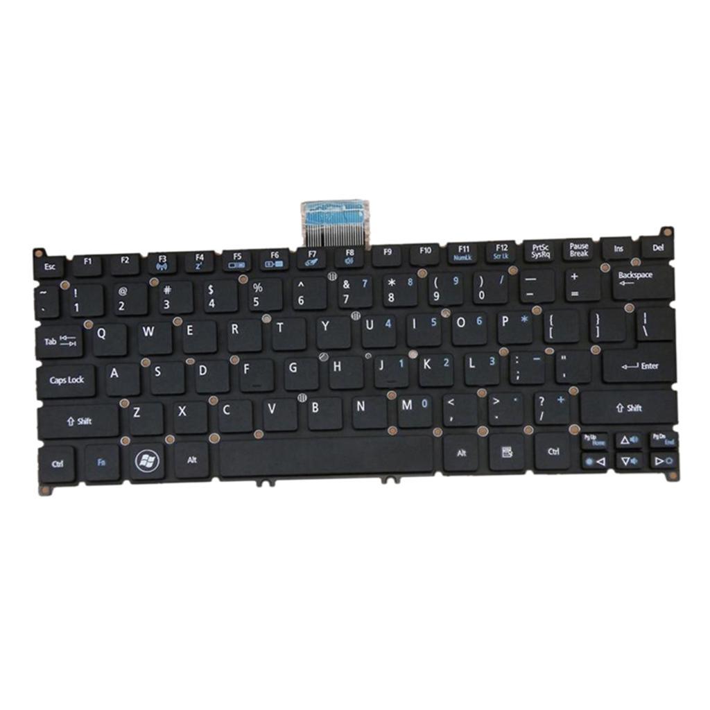 Laptop Keyboard US for  S3-951 S5-391 V5-171 with Frosted keycap Black
