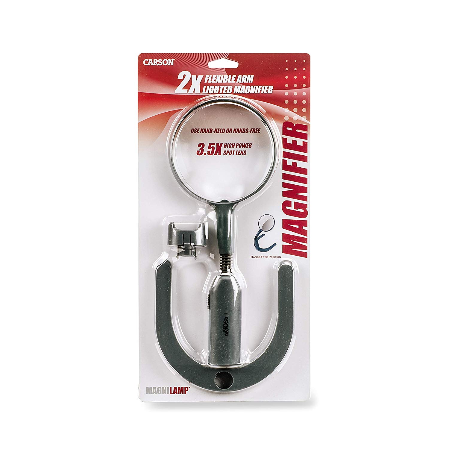 Kính lúp có đèn đa năng để bàn, cầm tay MagniLamp GN-55 - Hàng chính hãng