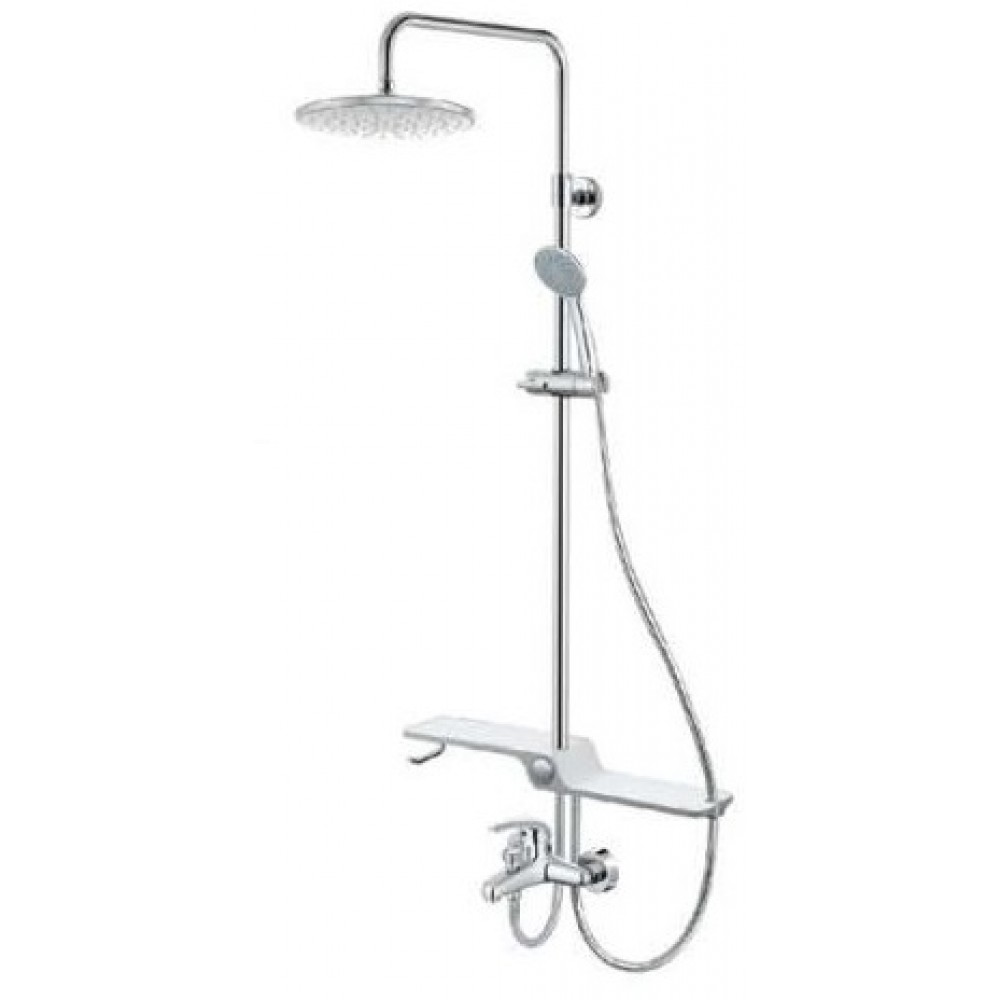Sen tắm nóng lạnh kết hợp cây sen phun mưa- tay sen một chế độ Caesar S360C+BS126