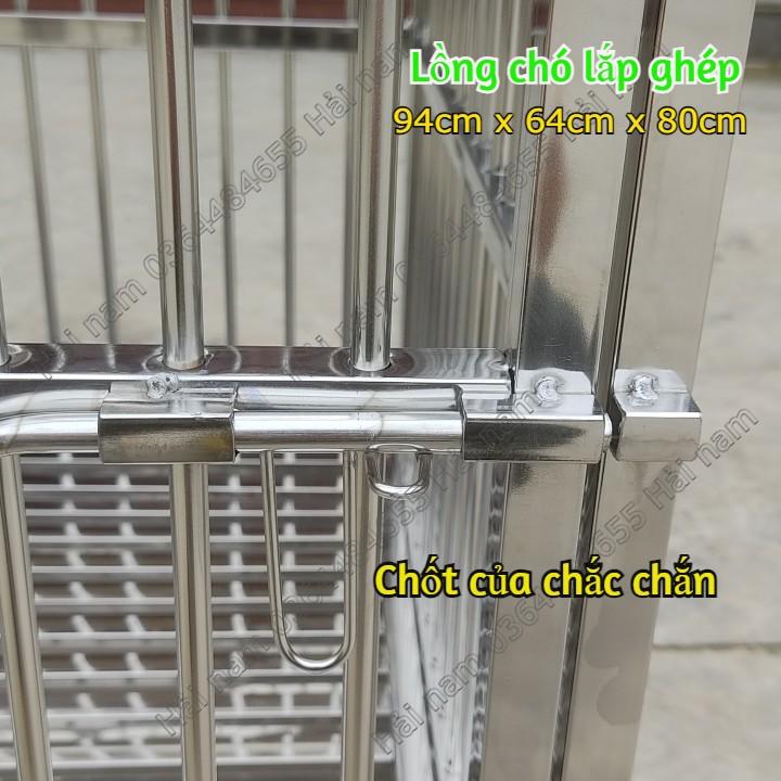 Lồng chó Inox - Chuồng nuôi chó Size to - Lồng nuôi chó từ 10 kg đến 25 kg