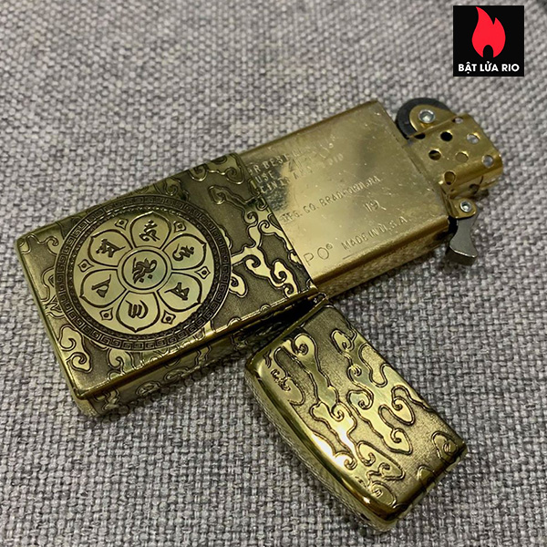 Bật Lửa Zippo Slim 1654B Khắc Đức Phật Như Lai 4 Mặt – Zippo 1654B.Nhulai
