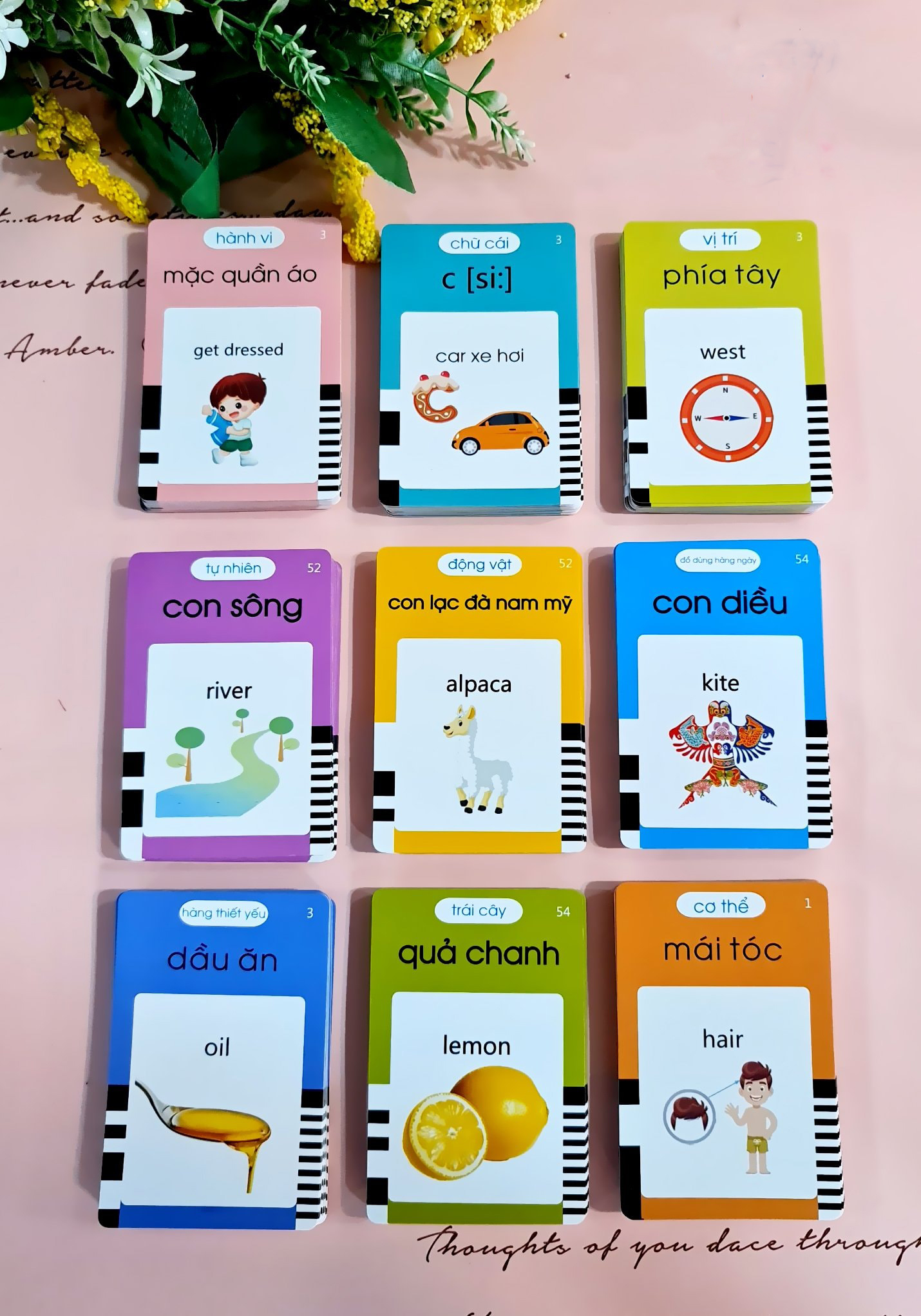 Đồ chơi thông minh Máy đọc thẻ song ngữ - Bộ thẻ flashcard Anh Việt kèm máy đọc - Gồm 255 thẻ 2 mặt và máy đọc - Không sóng điện từ, an toàn cho trẻ