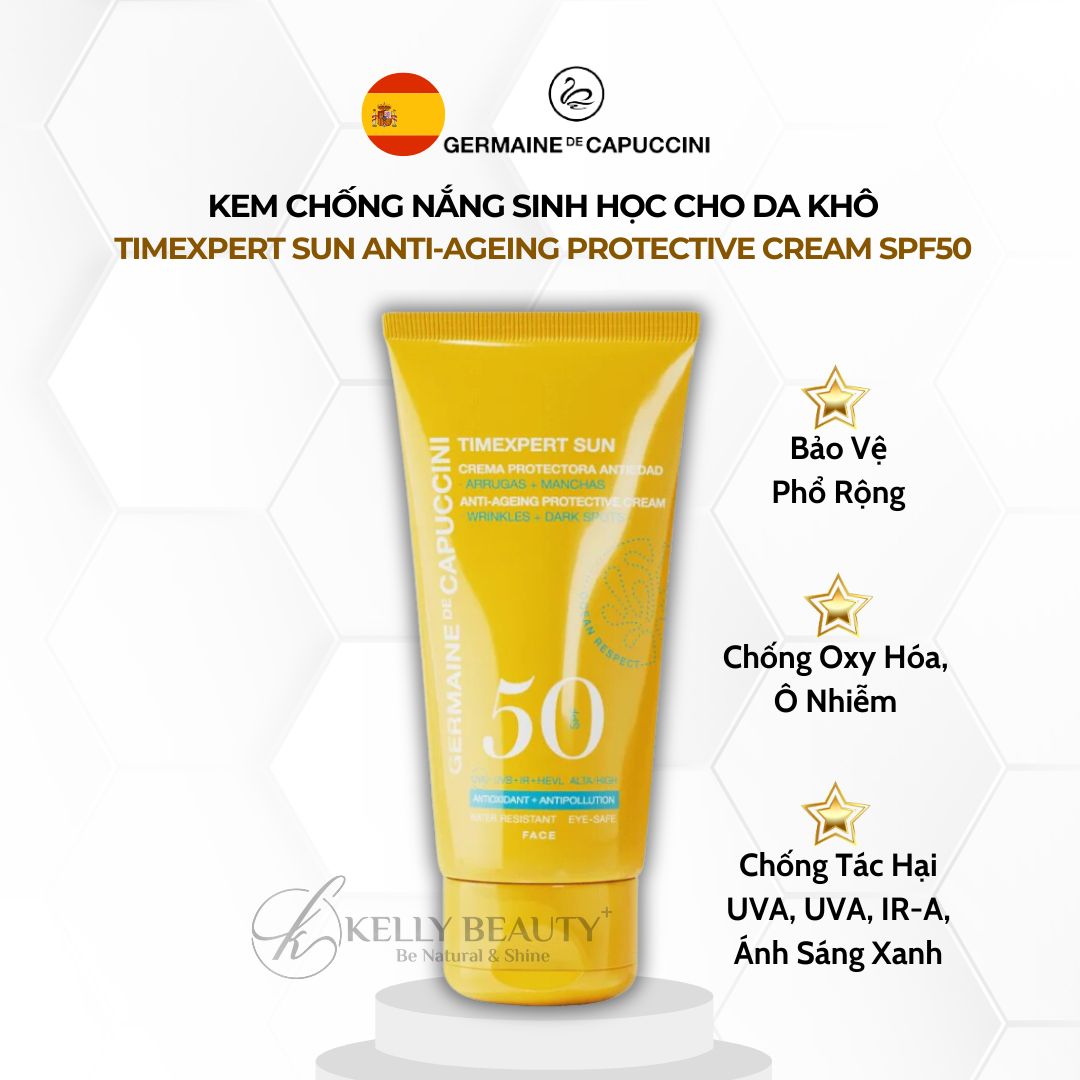Kem Chống Nắng Cho Da Khô Germaine Timexpert Sun Anti-Ageing Protective Cream SPF 50 | Kelly Beauty