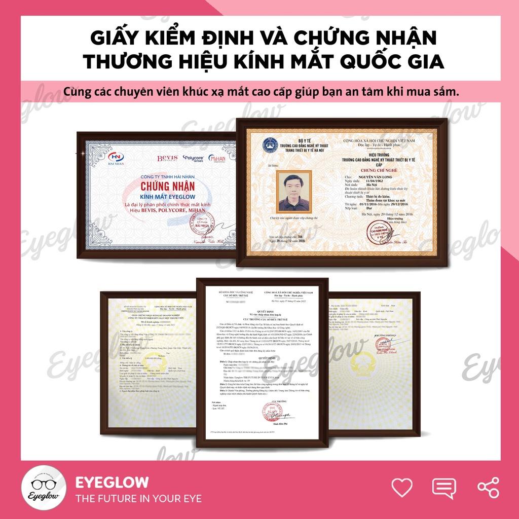 Mắt kính gọng kim loại chống ánh sáng xanh EYEGLOW gọng kính thời trang dành cho nữ phiên bản đặc biệt cực hot EG2202