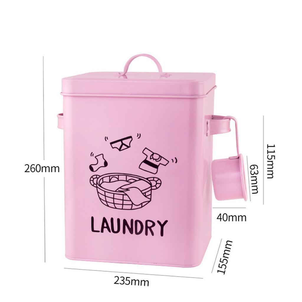 Multipurpose Cereal Dispenser Storage Box Household Tin Laundry Boxes