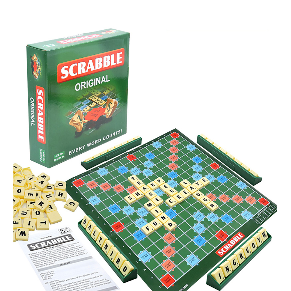 Trò chơI Board Game Scrabble xếp chữ tiếng Anh thông minh thử thách thú vị