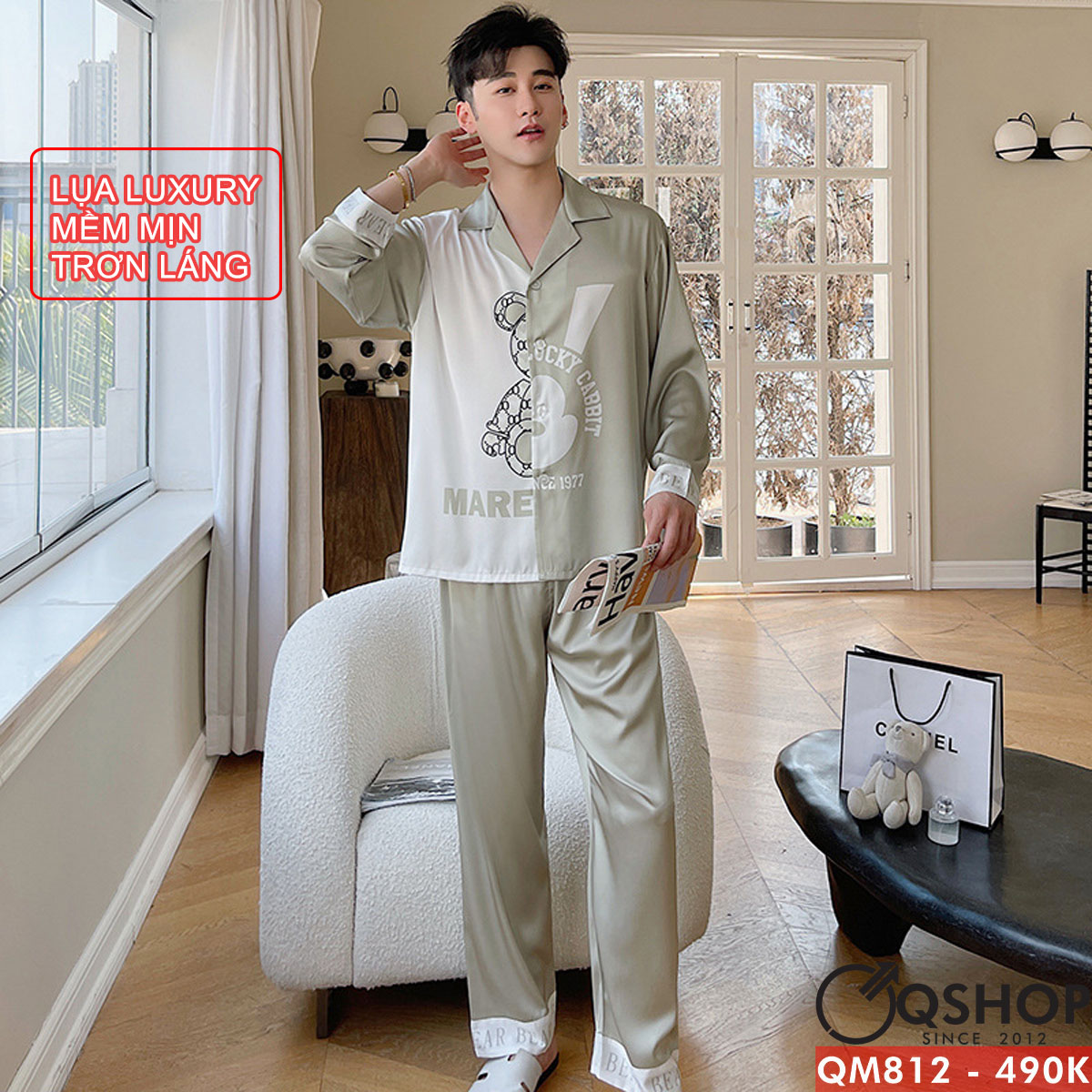 Bộ đồ pijama nam Luxury quần dài tay dài QSHOP QM812