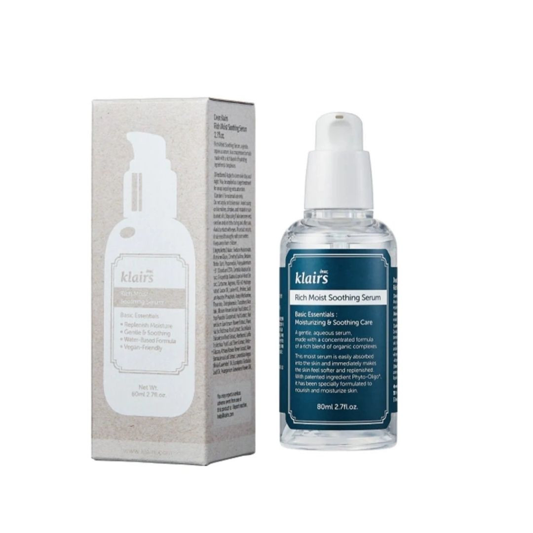 Serum Dưỡng Ẩm Klairs Rich Moist Soothing Serum cho da khô cấp ẩm & chống lão hóa 80ml