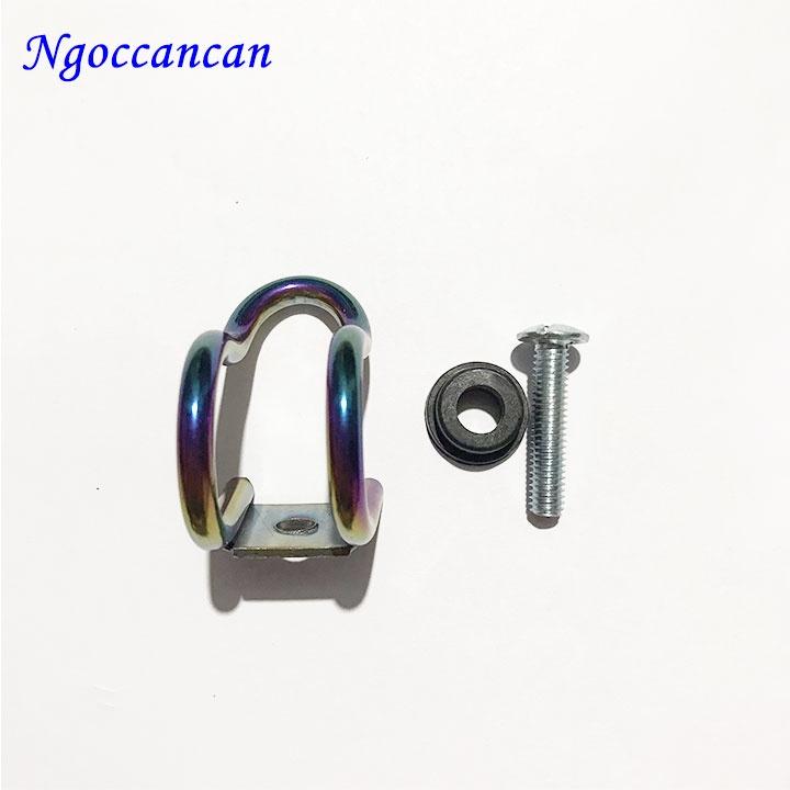 Móc treo đồ titan inox 7 màu lắp các dòng xe máy