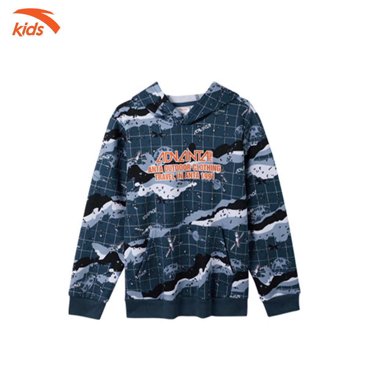 Áo nỉ hoodie có mũ thời trang bé trai Anta Kids 352246705S-2