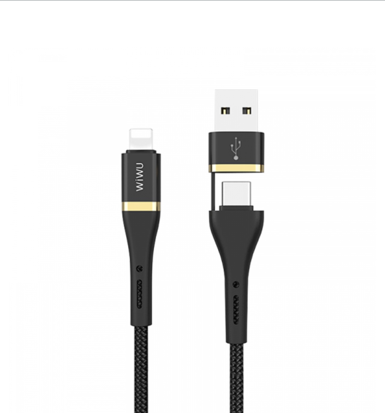 Cáp Wiwu Elite ED-105 3A USB và Type-C Cho Điện Thoại Thông Minh, Máy Tính Bảng Truyền Dữ Liệu Dễ Dàng, Hỗ Trợ Sạc Nhanh - Hàng Chính Hãng