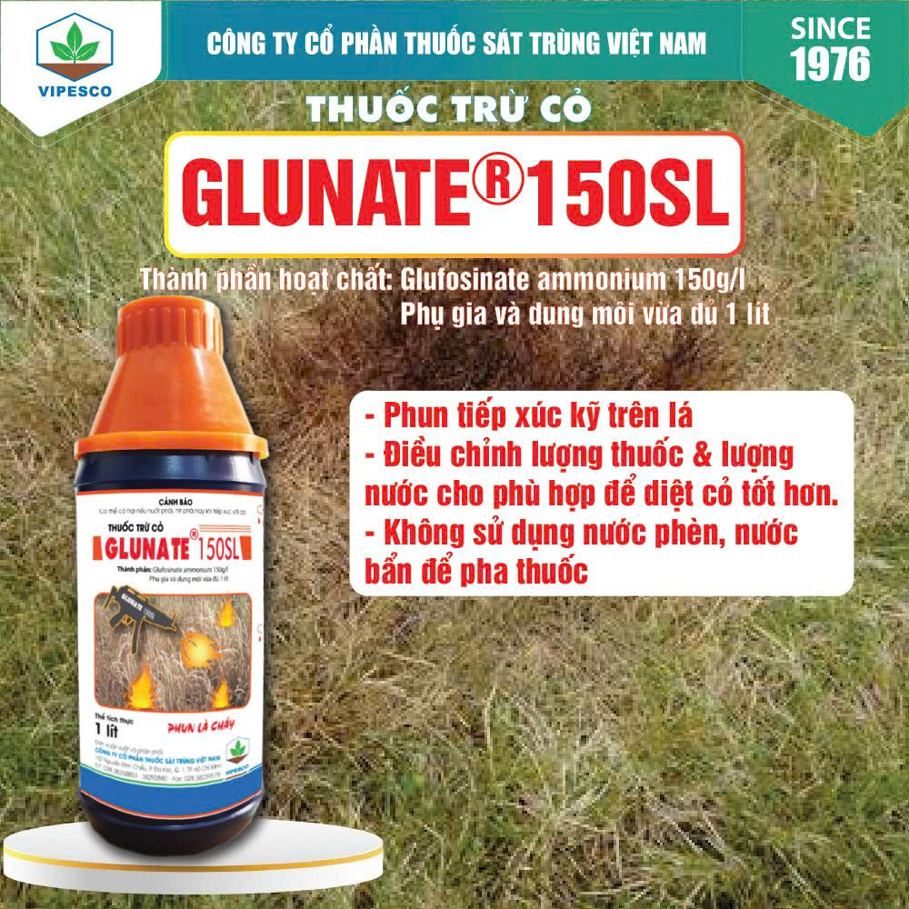 GLUNATE 150SL-1000CC PE - THUỐC TRỪ CỎ