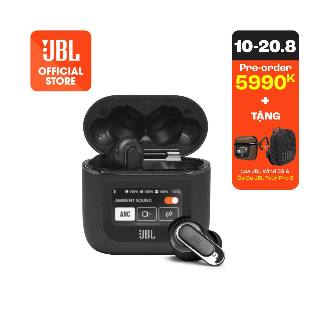 Tai nghe Bluetooth True Wireless JBL Tour Pro 2 - Hàng Chính Hãng