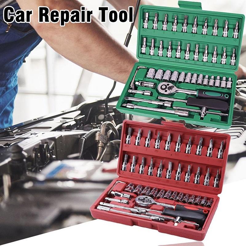 Bộ Dụng Cụ Sửa Chữa Xe Hơi 46 Trong 1 Tiện Dụng