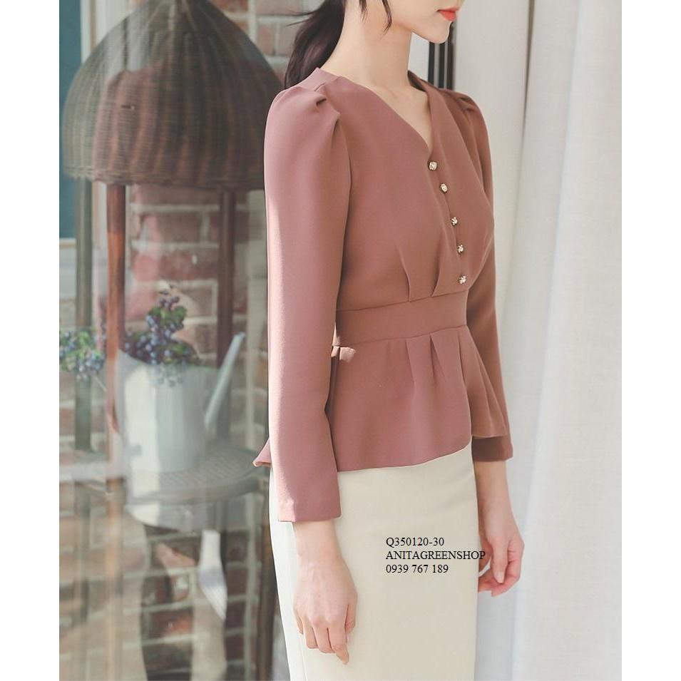 Q350120 ÁO KIỂU PEPLUM THIẾT KẾ