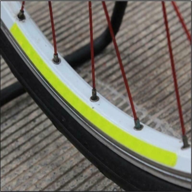 Bike Reflective Sticker Anti-collision Warning Stickers Exterior Reflective Strip Safety Decor High Light Safety Reflector Strip