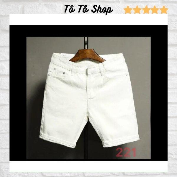 Quần Short Bò Nam Cao Cấp - Sọt Jean Co Giãn Mẫu Mới Hàng VNXK -QSJN02-Mã 221