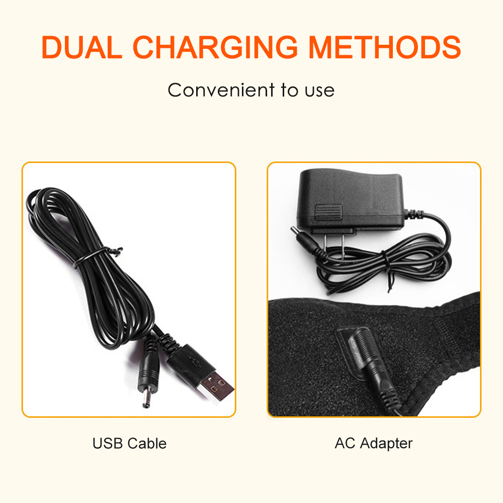 Đai quấn vai sưởi ấm bằng điện được làm từ neoprene và sợi carbon hỗ trợ trị liệu, giảm đau