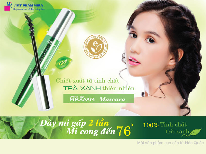 Chuốt Chải Mi Mira Aroma Green Tea Mascara B553