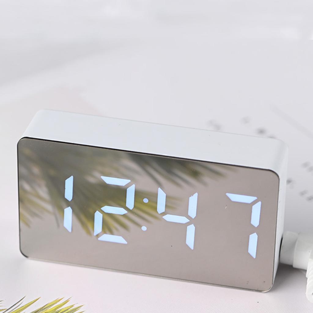 Digital Alarm Clock Large Date Snooze Time 3'' Table Clocks Decoration
