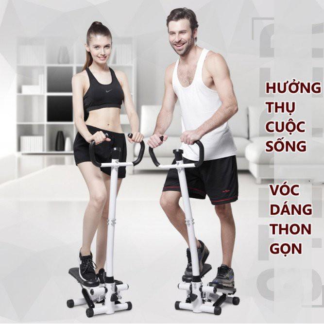 Máy bước bộ săn chắc cơ FitnessHome️ có tay vịn và dây - Home and Garden