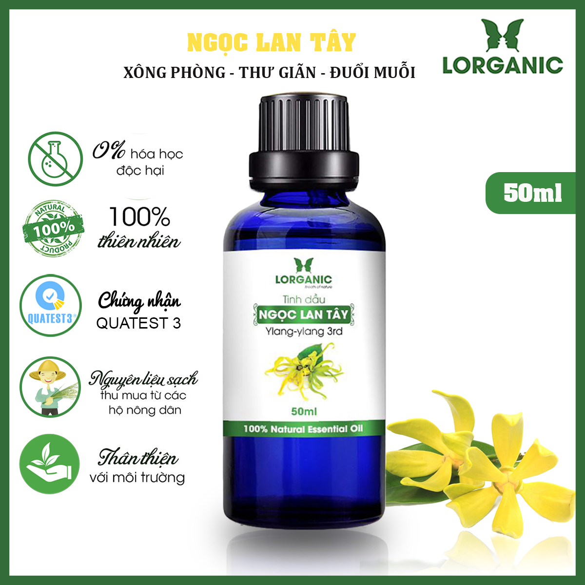 Tinh Dầu Ngọc Lan Tây Lorganic (50ml)