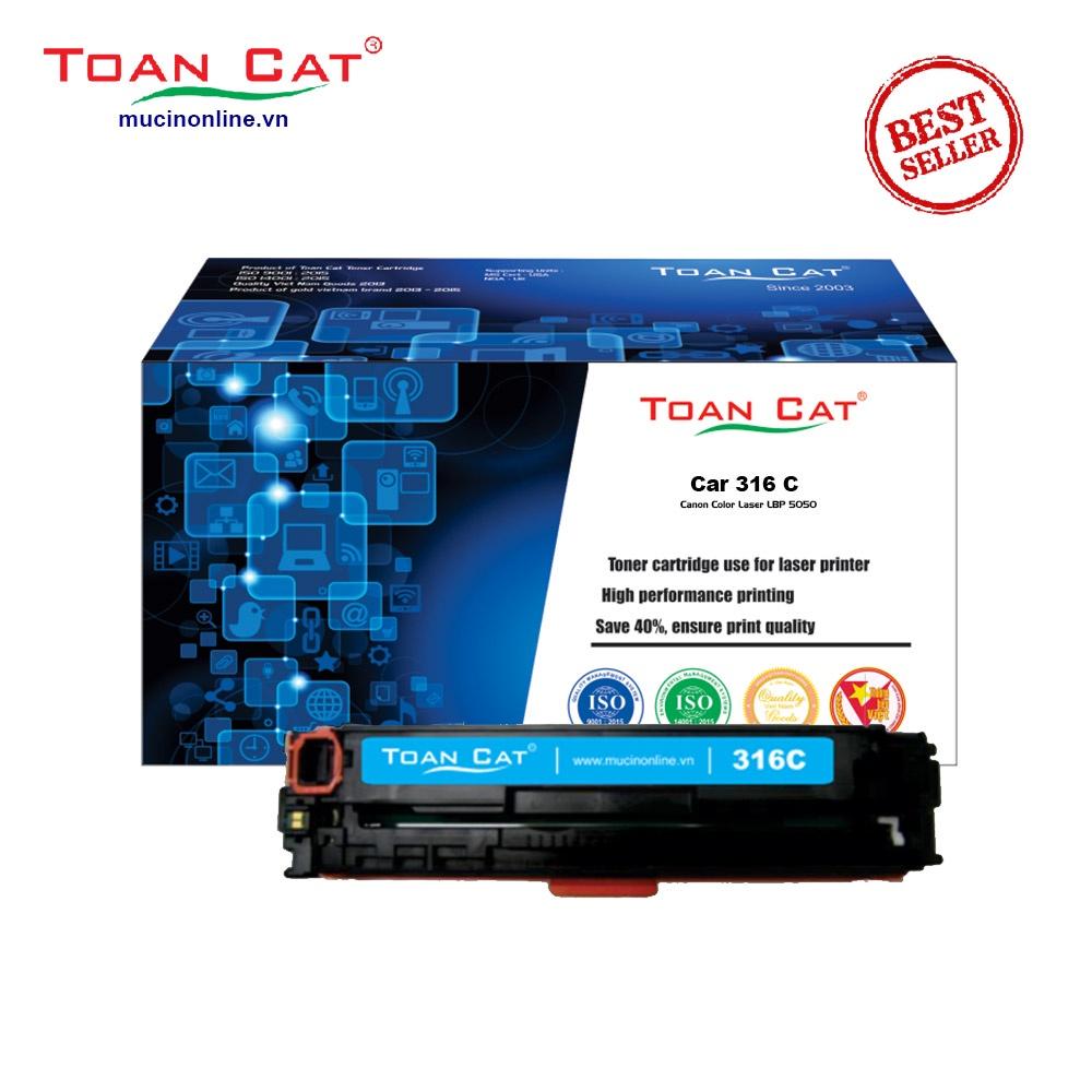 Hộp mực in Toàn Cát Cartridge 316 B/M/Y/C dùng cho máy in Canon Color Laser LBP 5050 HÀNG CHÍNH HÃNG