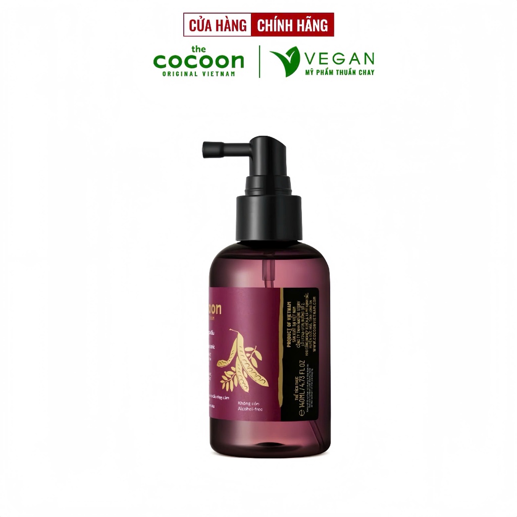 Nước dưỡng da đầu bồ kết Cocoon giảm gàu và chăm sóc da đầu nhạy cảm 140ml