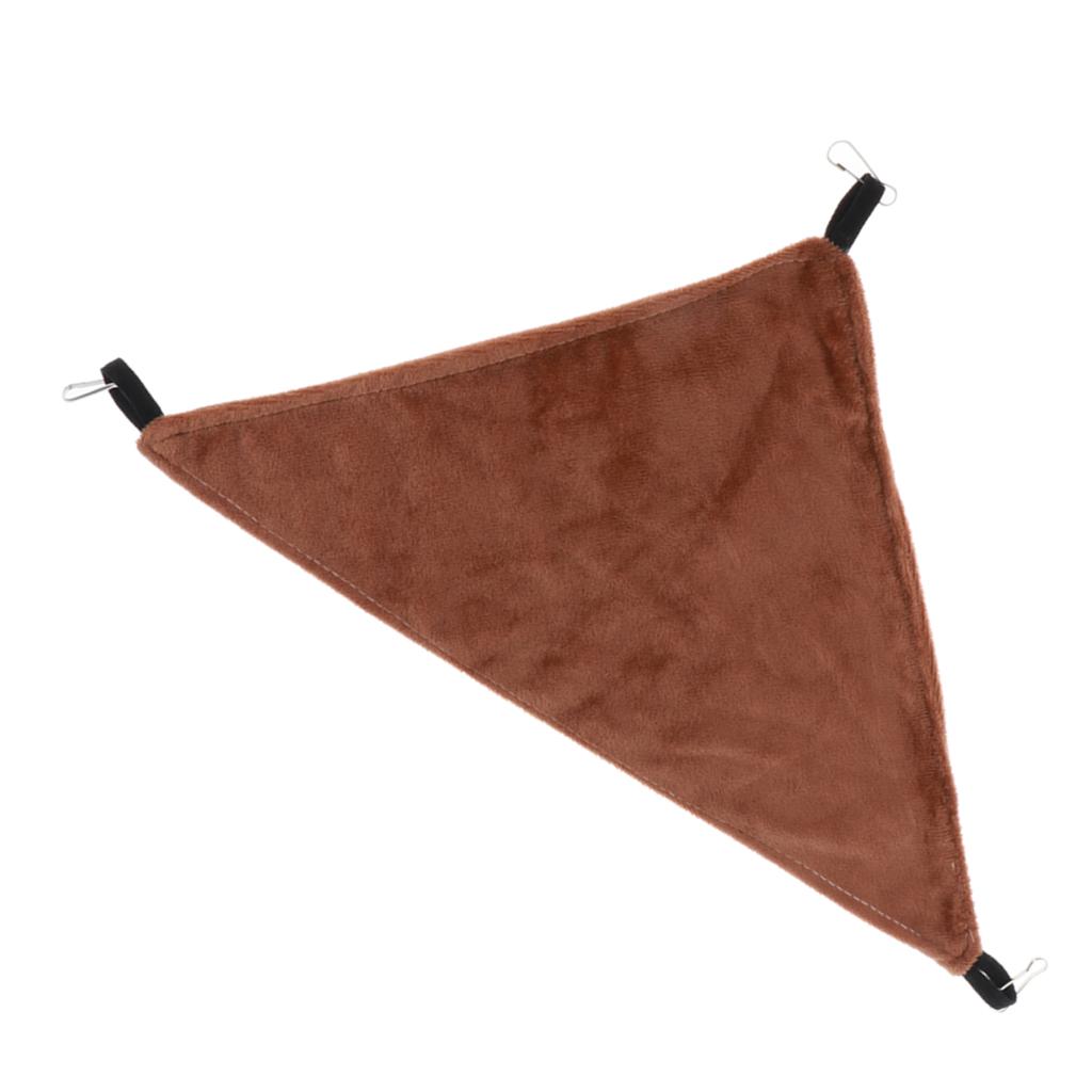 Triangular Hamster Bird Ferret Rabbit Squirrel Hammock Hanging Bed Gray