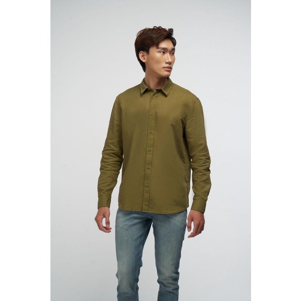 Áo sơ mi nam tay dài vải LINEN 4 màu 10S21SHL031CR1 | LASTORE MENSWEAR