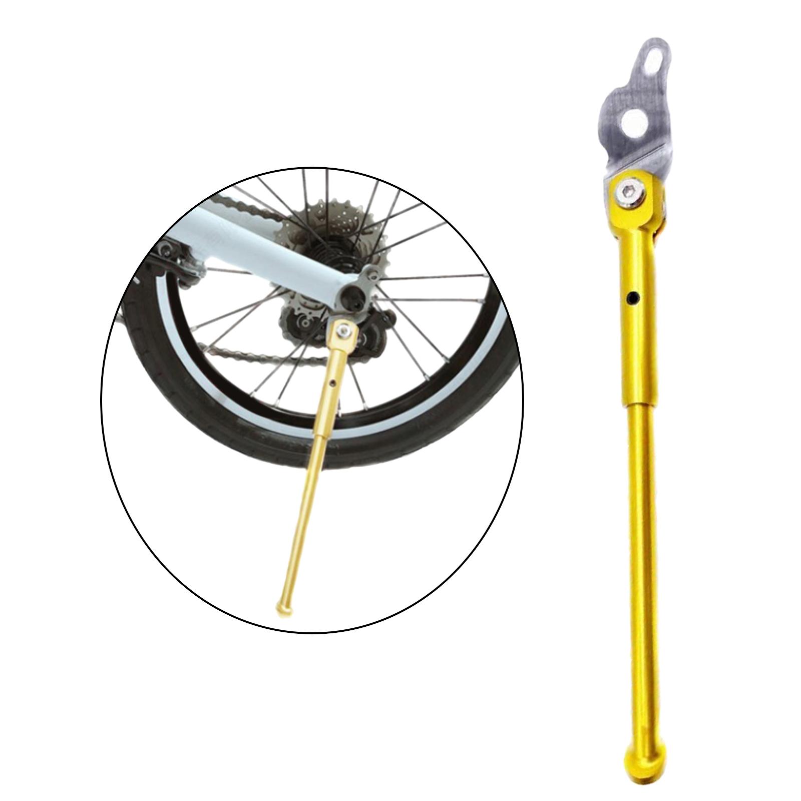 Bike Kickstand, 16'' Folding Bicycle Stand Support Rack, Child Bicycle Kickstand Single-Side Rear Parking Stand Support Rack