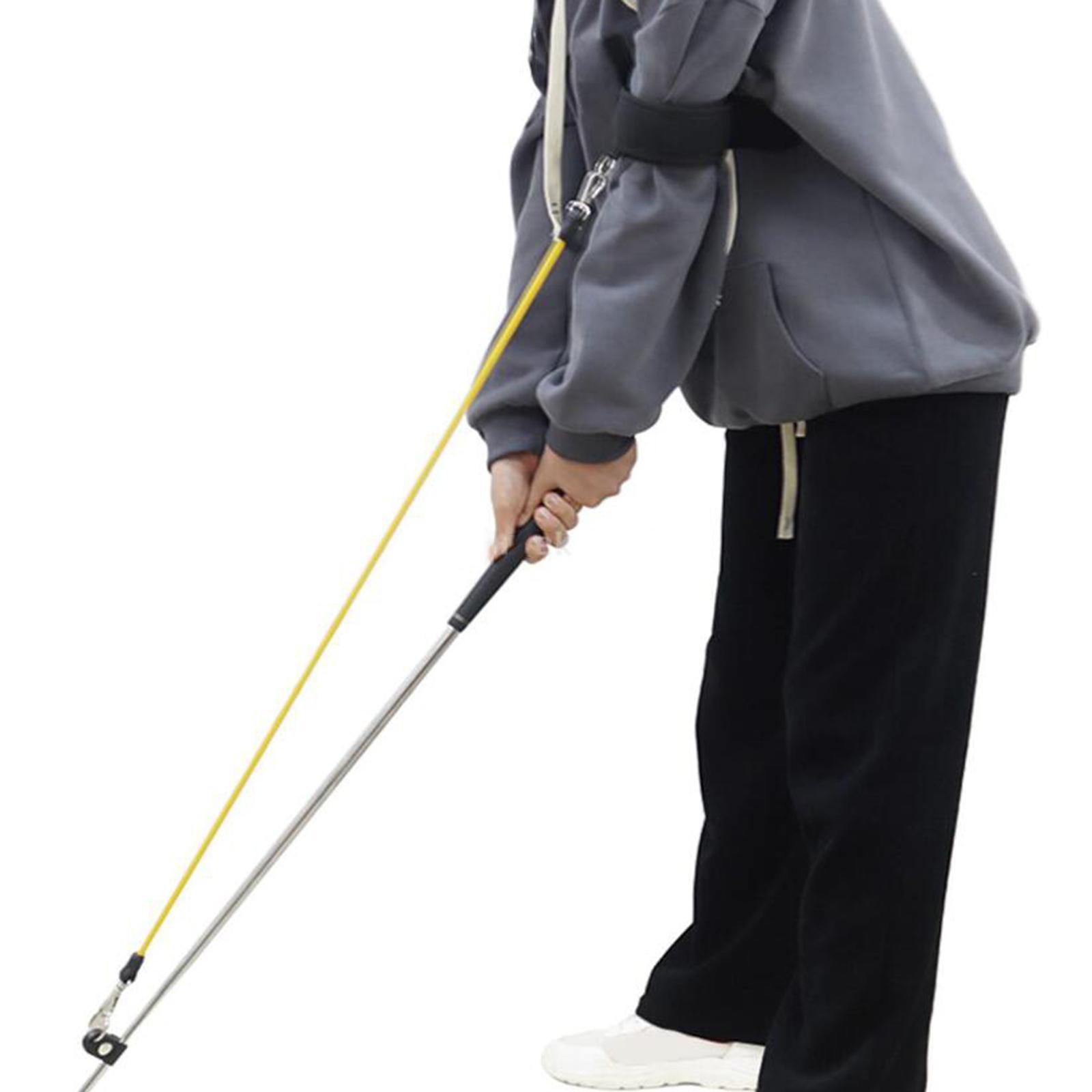 Golf Swing Release Trainer Elastic Resistance Rope and Arm Band for Swing Strength