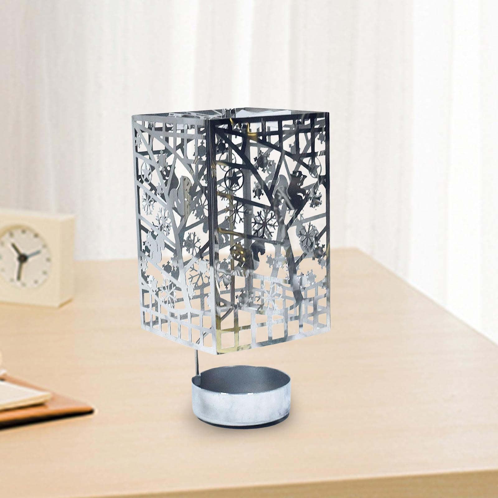 Rotating Candle Holder Candlestick Tea Light Holder for Table Centerpiece
