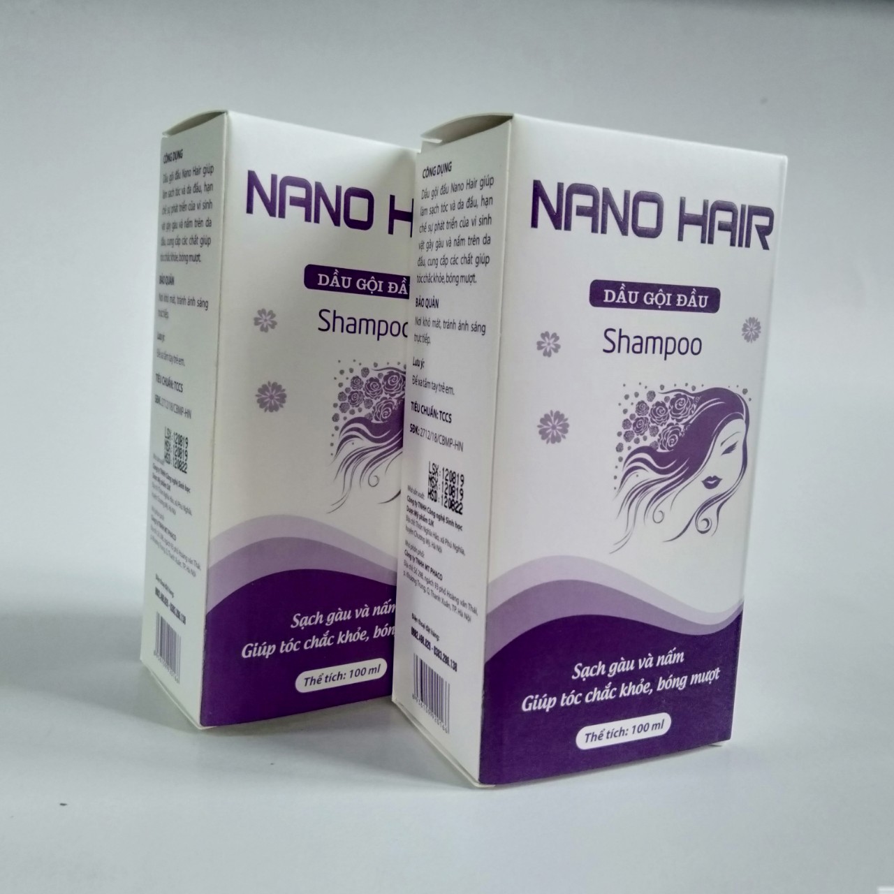 [COMBO 2 HỘP] Dầu gội NGỪA GÀU VÀ NẤM DA ĐẦU NANO HAIR chai 100ml- Hạn chế sự phát triển của vi sinh vật gây gàu và nấm trên da đầu. Cung cấp các chất giúp tóc chắc khỏe