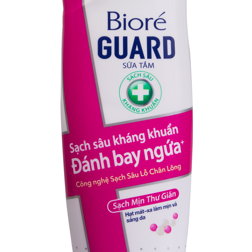 Sữa Tắm Sạch Sâu Kháng Khuẩn Sạch Mịn Thư Giãn Biore Guard 220g