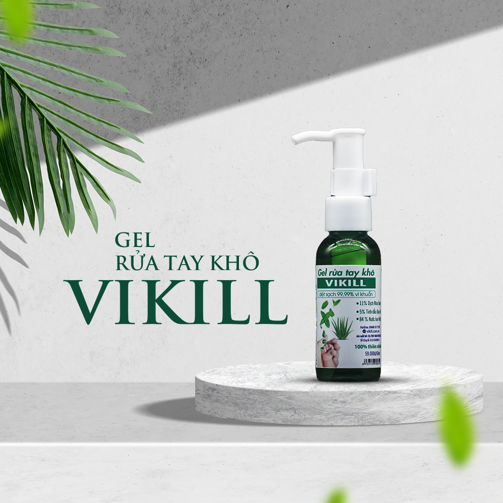 Gel rửa tay khô VIKILL Thảo Dược Thiên Nhiên