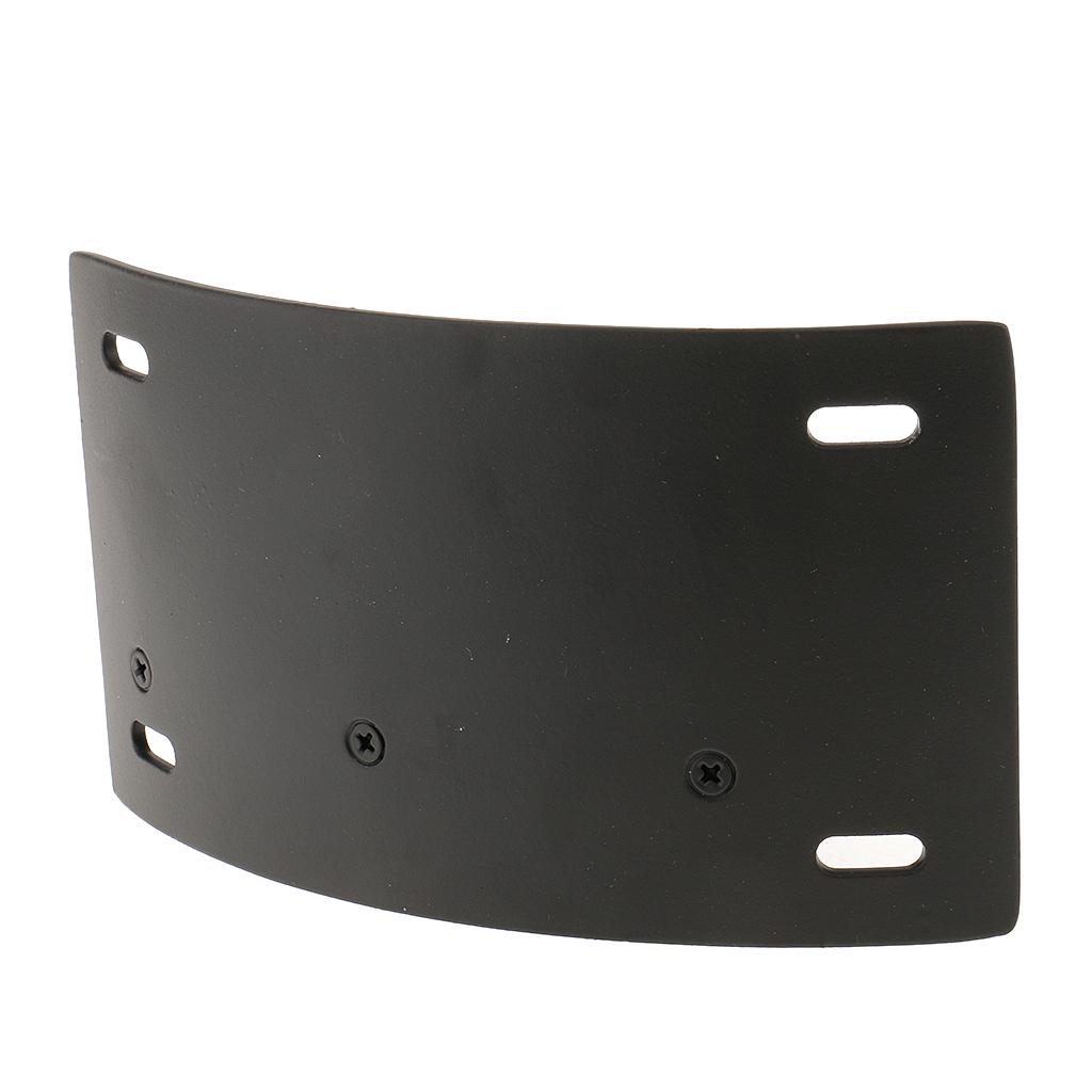Vertical Motorcycle Swingarm License Plate Mount Bracket Curved Holder Black