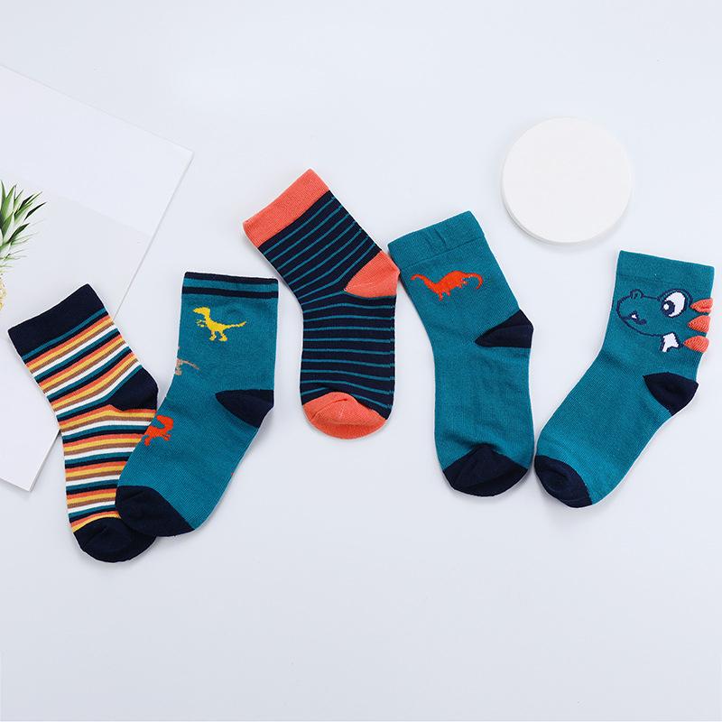 Set 5 Đôi Vớ In Hình Dễ Thương Cho Bé