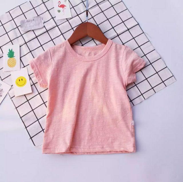 ÁO THUN TRƠN KIỂU DÁNG BASIC CHO BÉ 8-18KG