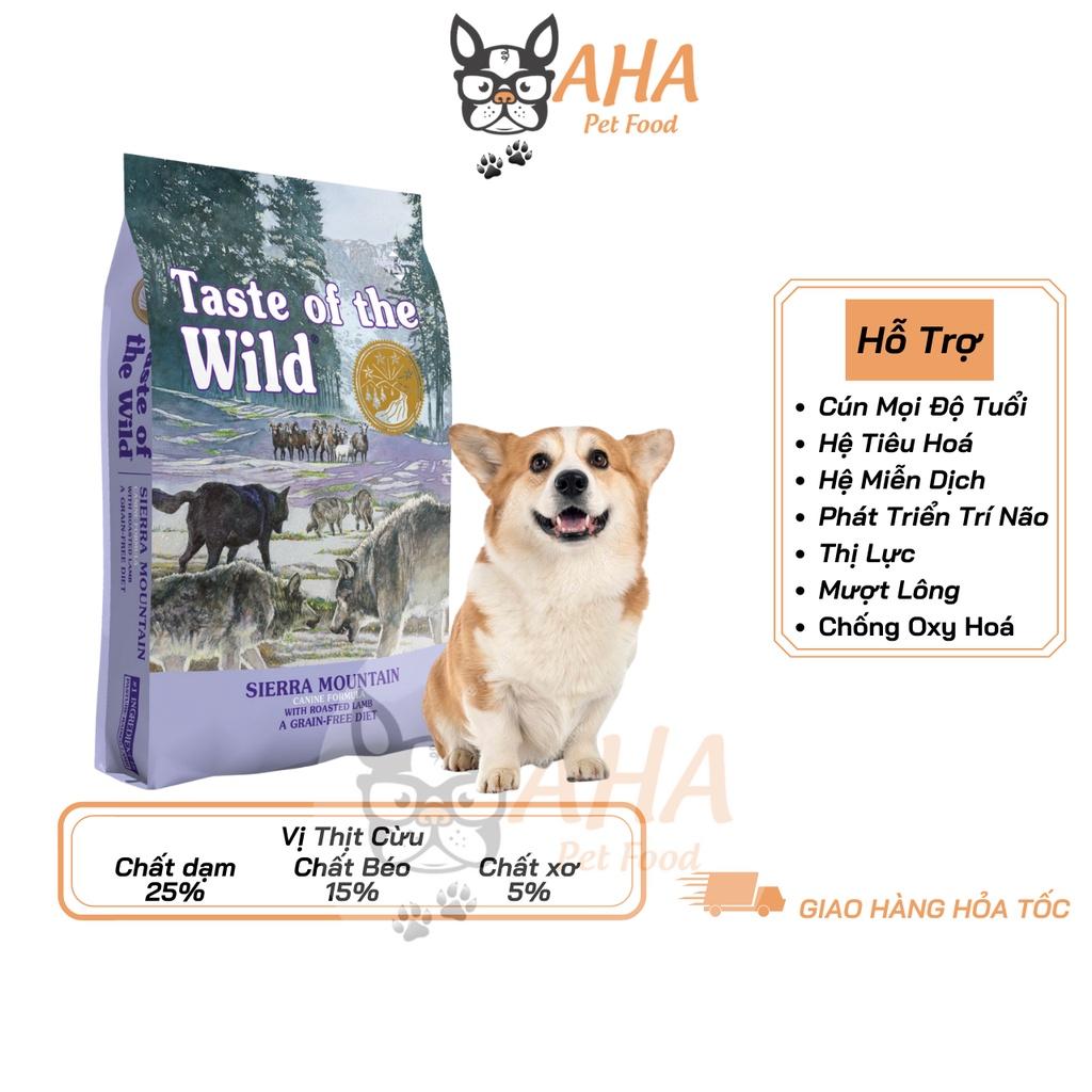 Thức Ăn Cho Chó Corgi Taste Of The Wild Bao 2kg - Sierra Mountain Thịt Cừu, Trái Cây Rau Củ Quả
