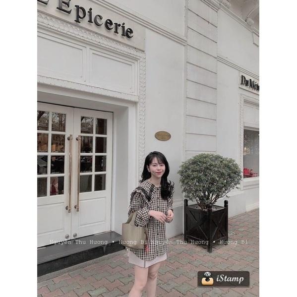 ÁO SƠ MI CỔ PHỐI REN