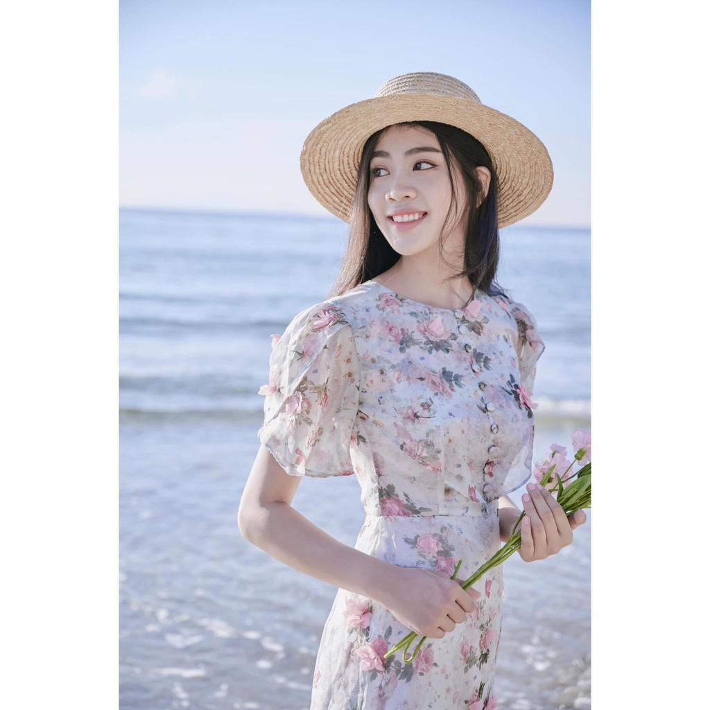 Váy hoa nhí tiểu thư Dreamy Midi Dress - 22CHIC