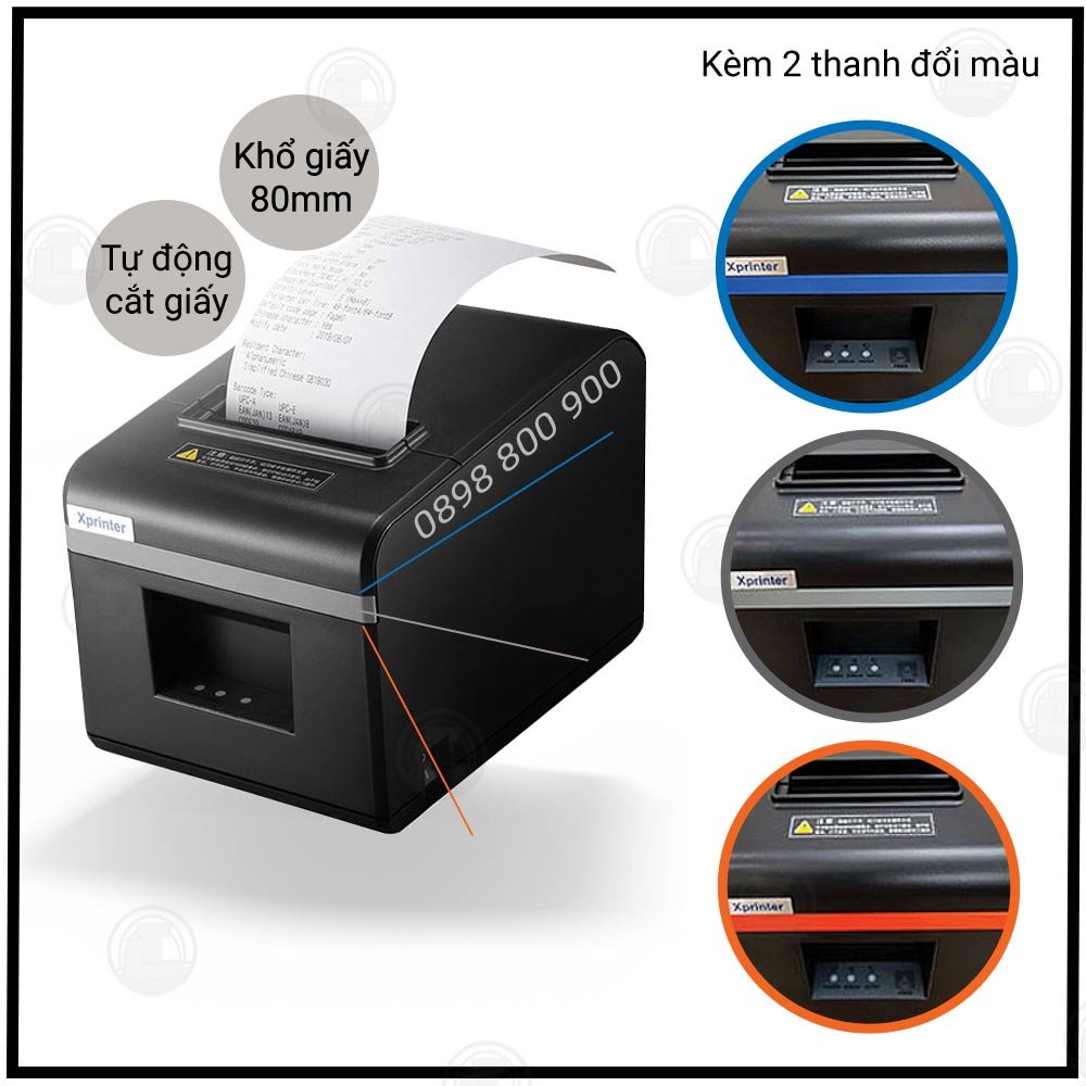 Máy in hoá đơn WIFI K80 Xprinter N160II ( USB + WIFI) in bill từ điện thoại và máy tính qua mạng Wifi không dây - Hàng nhập khẩu