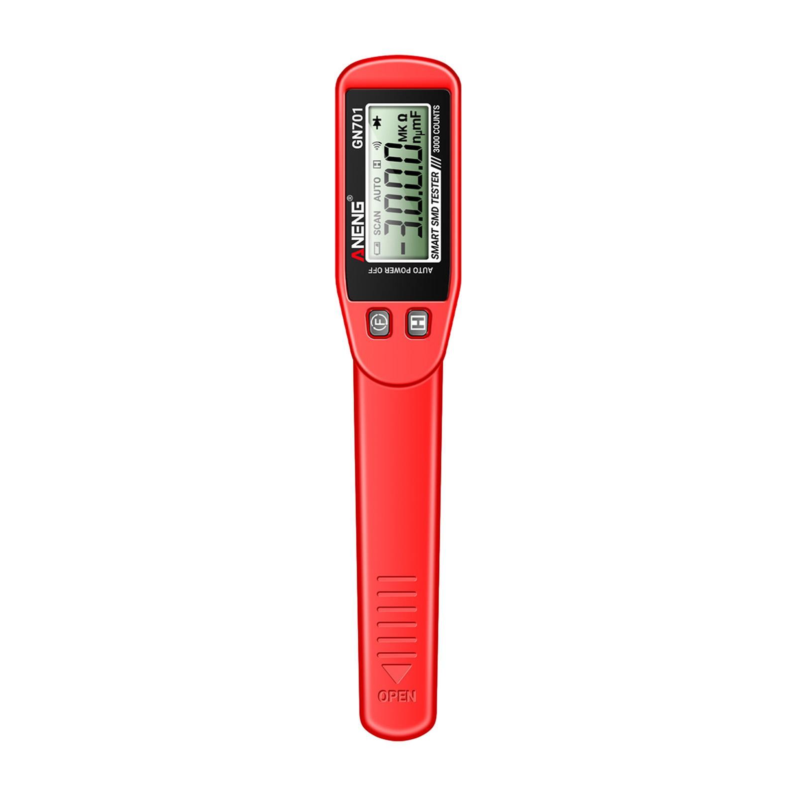 Digital SMD Tester/ Resistance Capacitance Meter/ LCD Screen Handheld Continuity Resistor Tester Multimeter