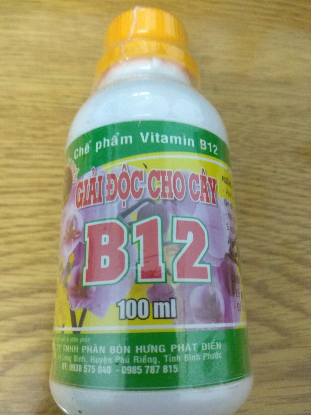 Vitamin B12 giải độc cho cây - HPĐ chai 100ml
